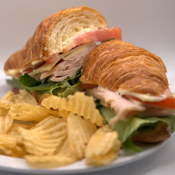 The Boring Sandwich, served with Himalayan sea salt chips.